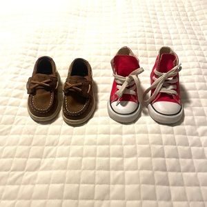 Sperry Boat Shoes & Res high top Converse